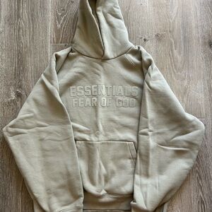 Essentials Fear of God Beige Hoodie